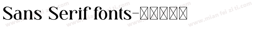 Sans Serif fonts字体转换
